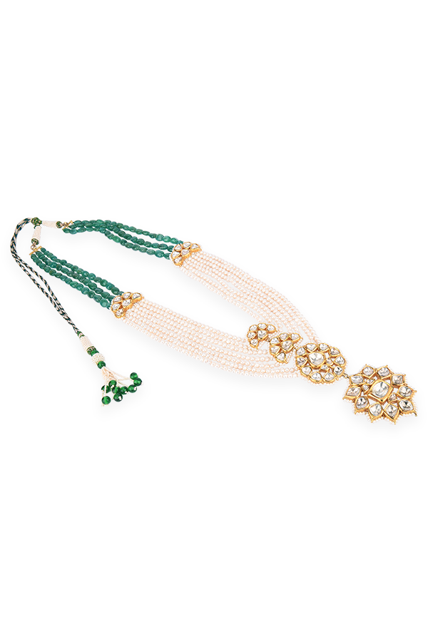 Polki Pearl Prism Necklace