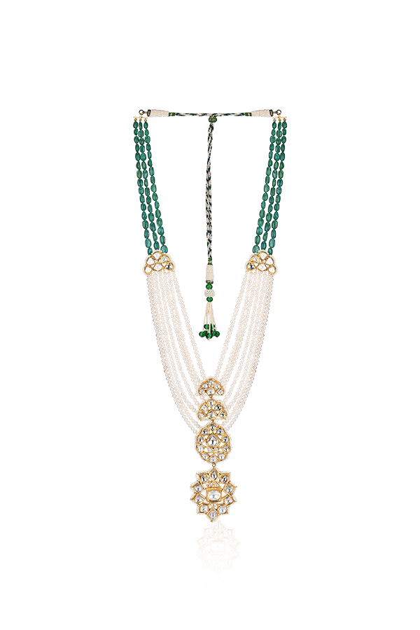 Polki Pearl Prism Necklace