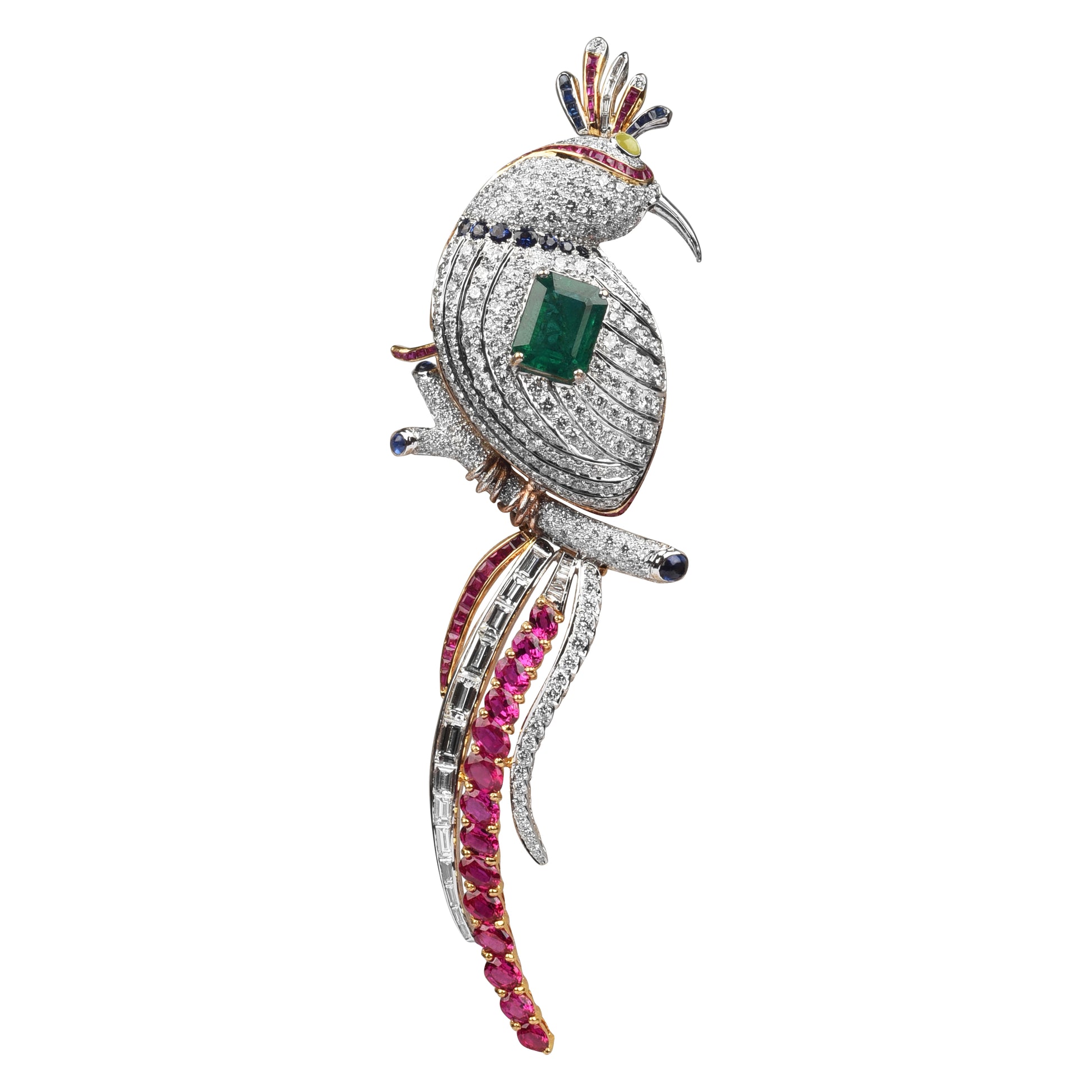 Jeweled Paradise Brooch